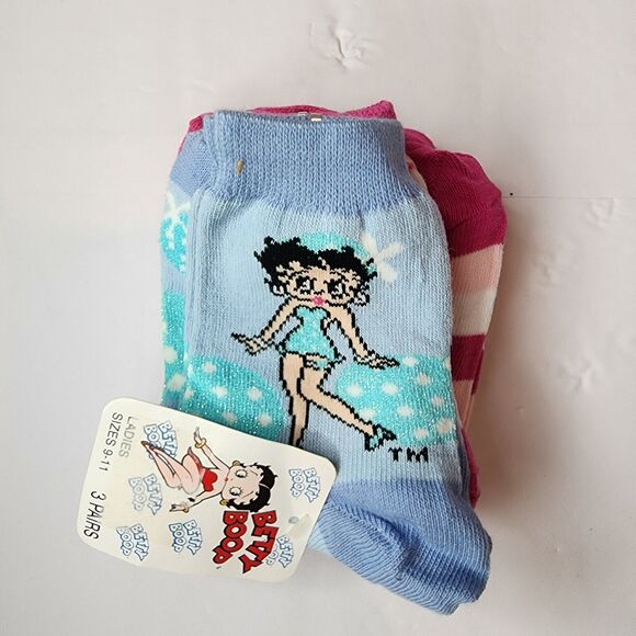 Chaussettes Genouillères Vintage Alaska Nits – Taille 9-11 – Bleues – Neuves Avec étiquettes